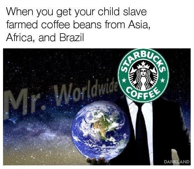 mr worldwide starbucks meme