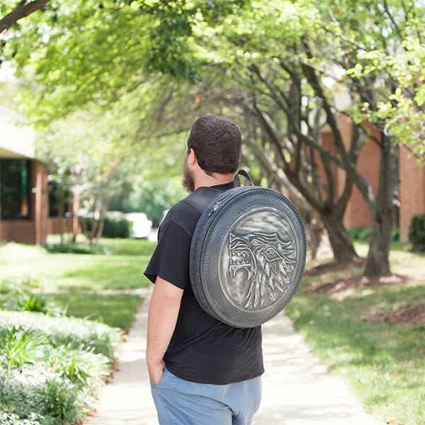 Prepare for battle or class with this House Stark backpack