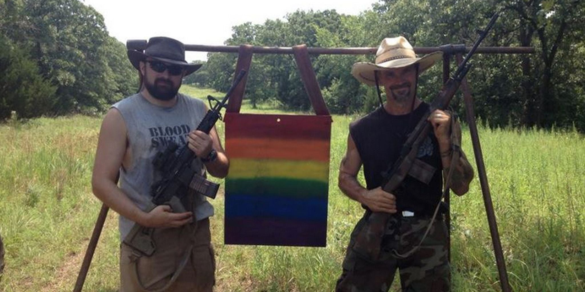 Oklahoma gun club's rainbow flag target shocks Facebook