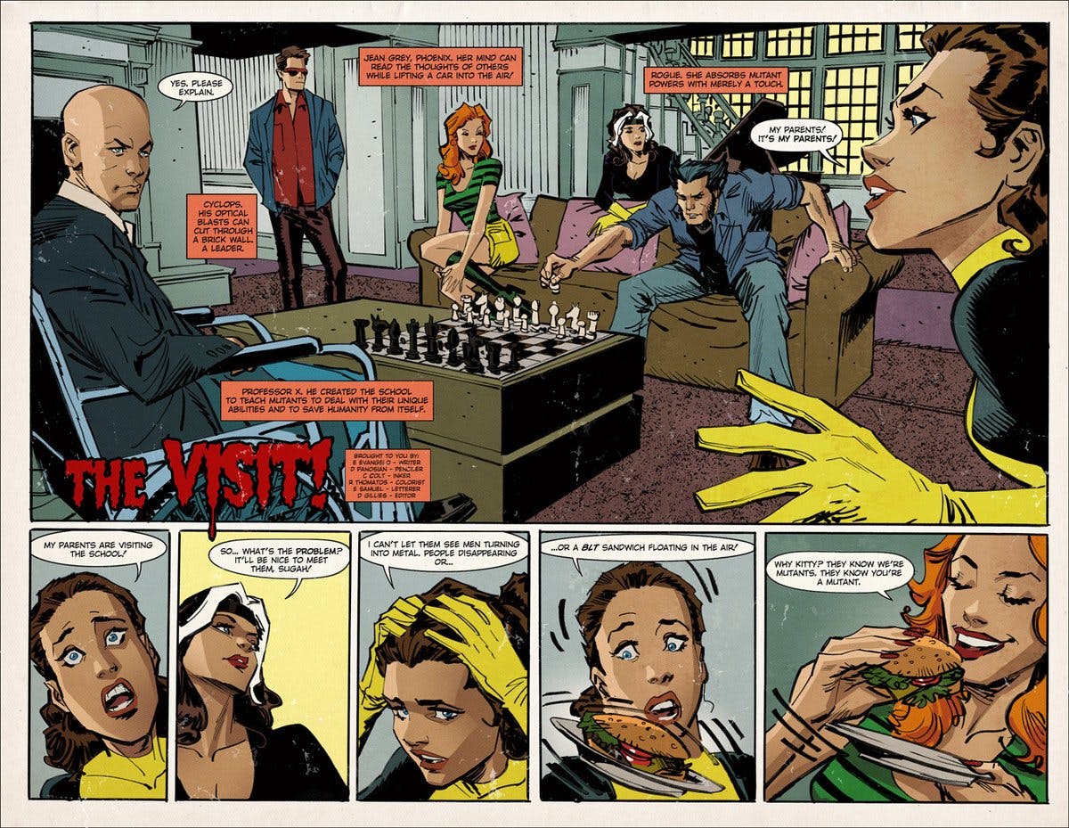 Fake X-Men comic in the movie Logan
