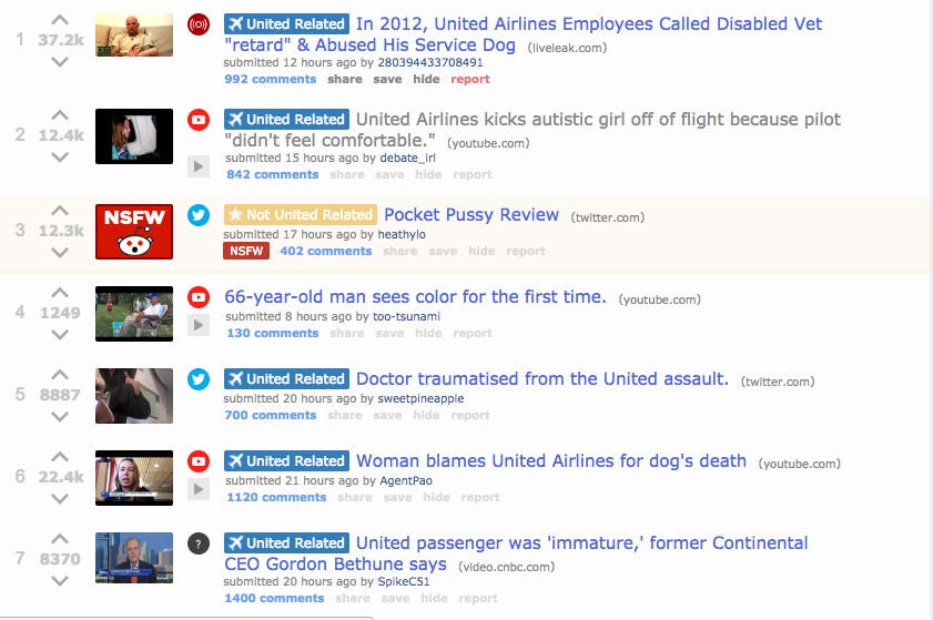 reddit videos united takeover: list of posts bashing united