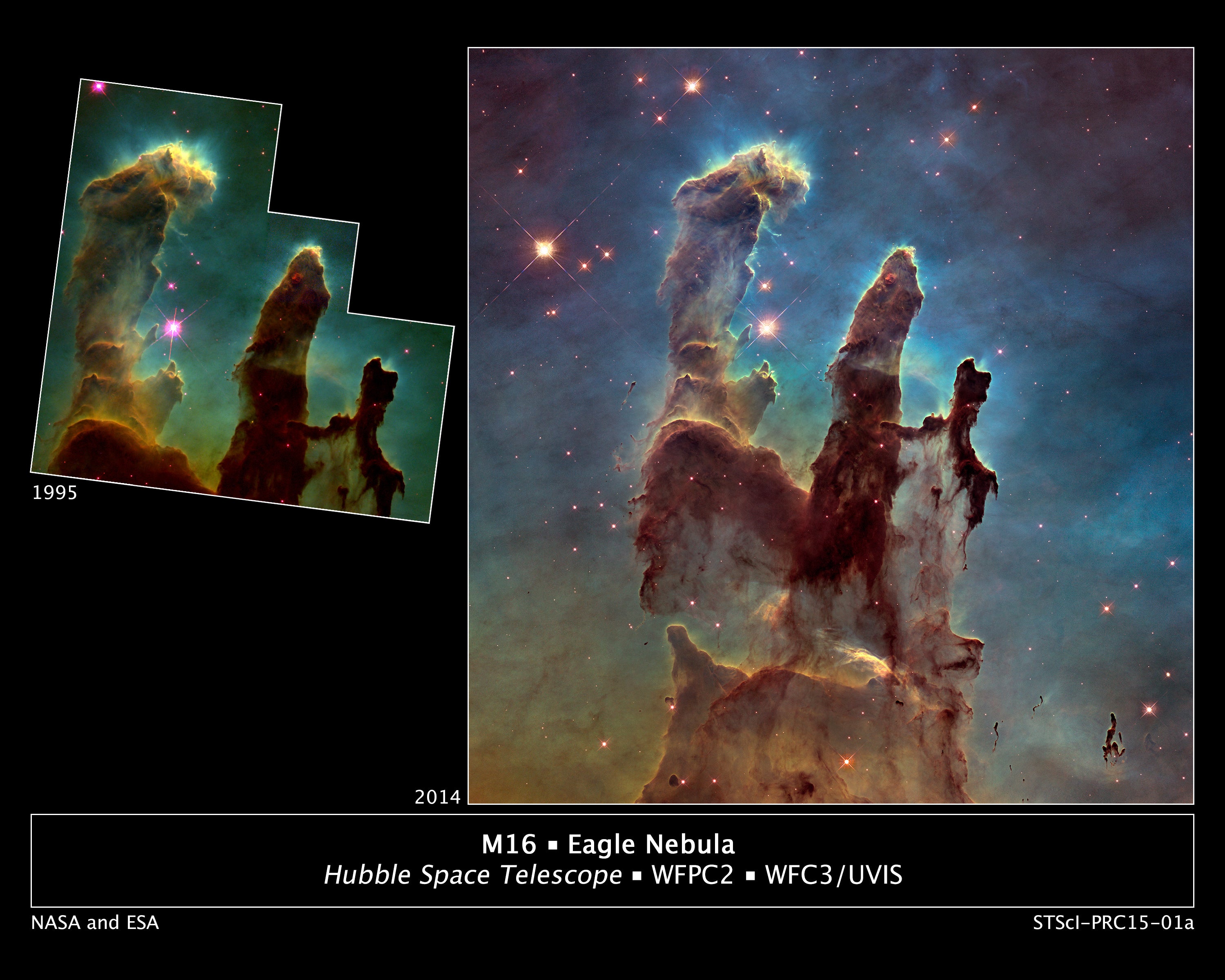 NASA’s beautiful new image of the Pillars of Creation The Daily Dot