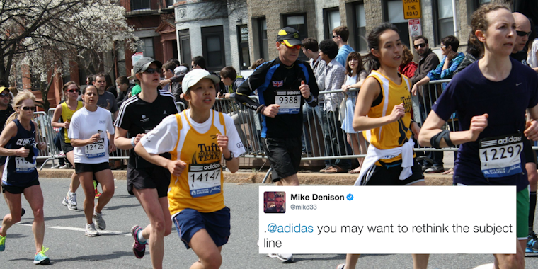 Runners from Boston Marathon 2013.