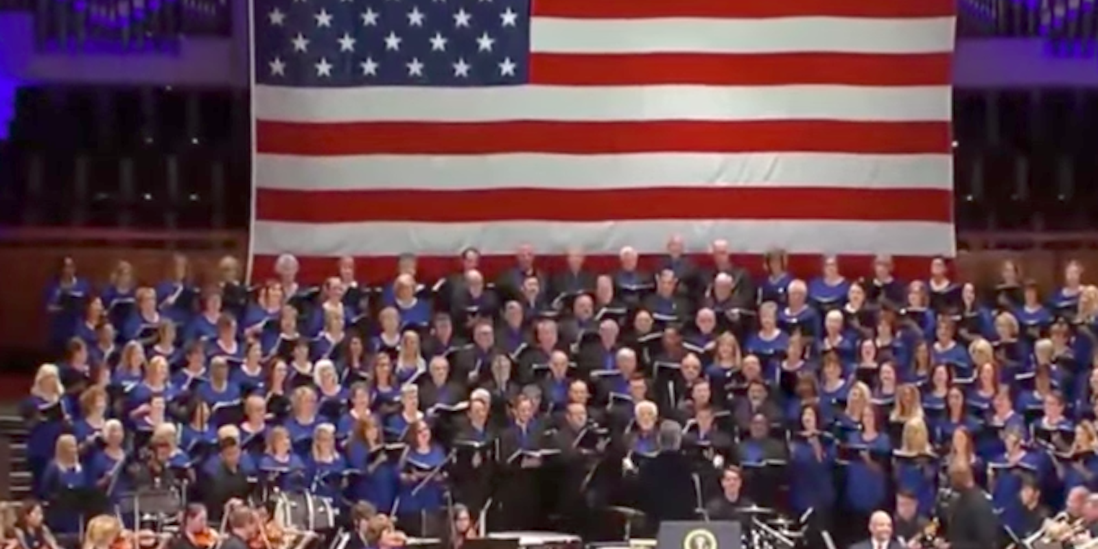trump church choir