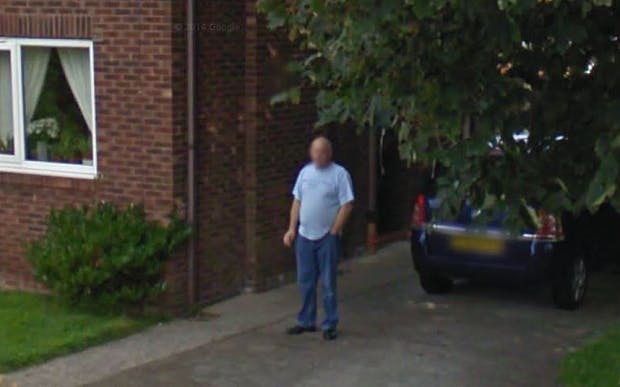 Donny Ryding from Leasowe, Wirral, UK was caught smoking by his wife Julie after apparently having given up - after she saw his picture on Google Street View.