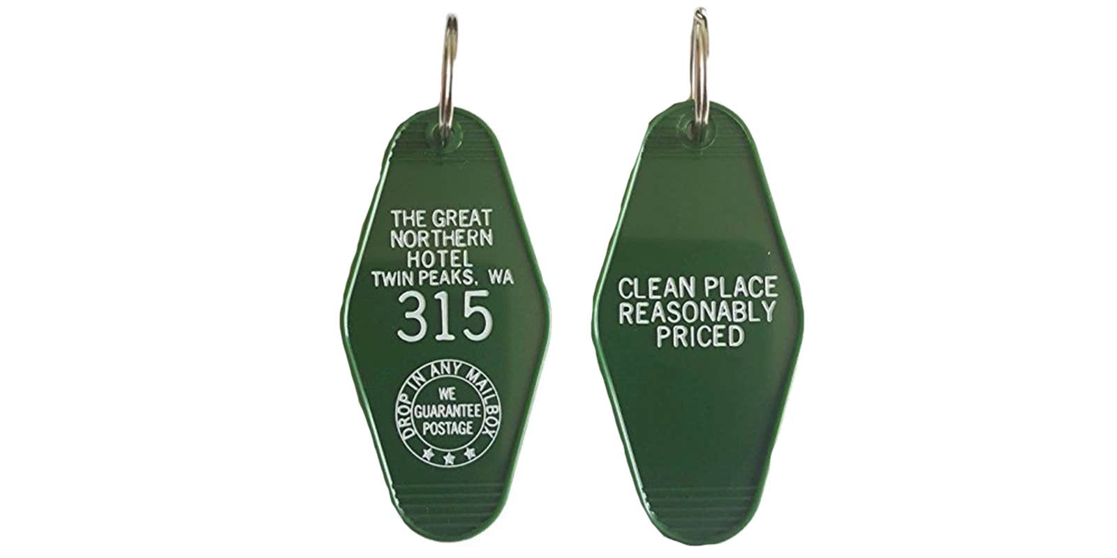 Twin peaks 2025 hotel keychain