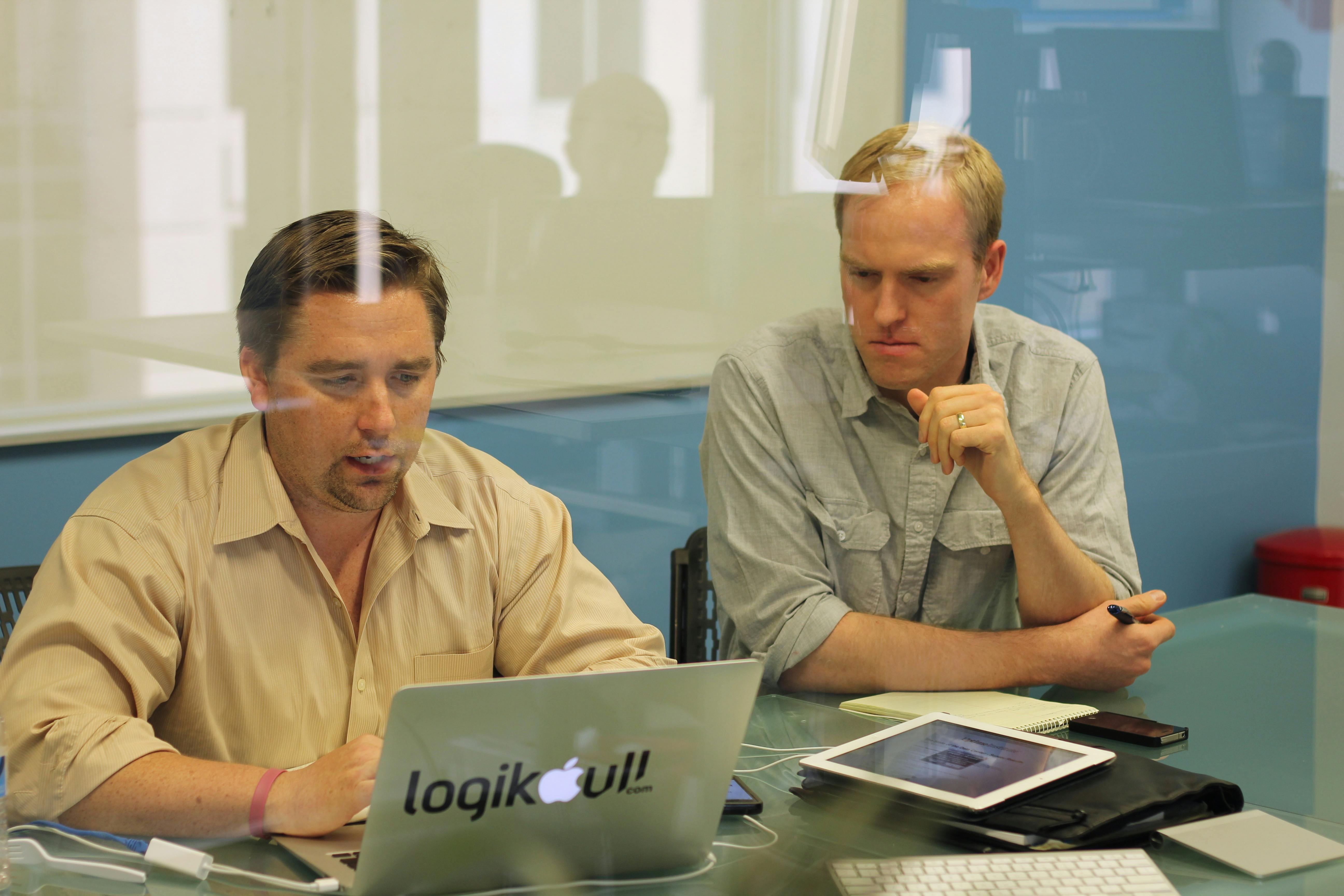 Logikcull employees at work in the office