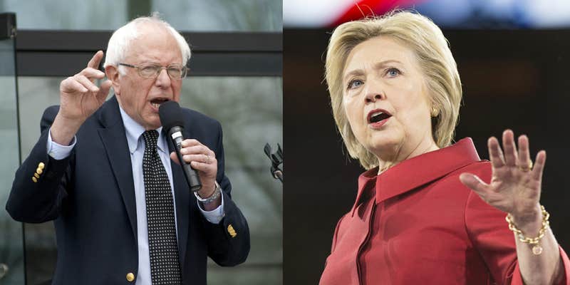 Bernie Sanders and Hillary Clinton.