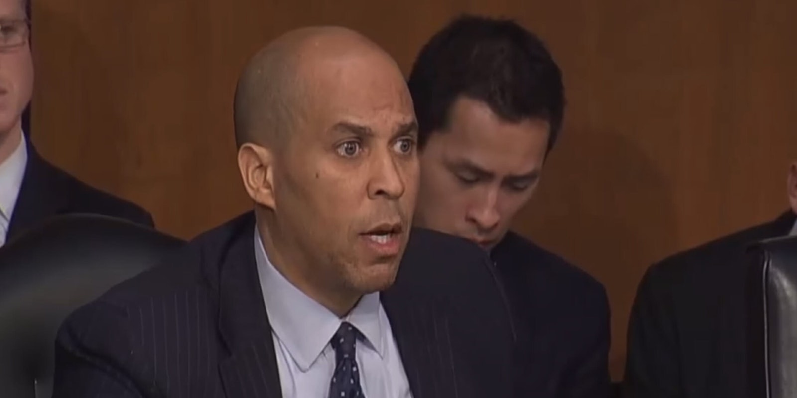 The RNC says Cory Booker was 'mansplaining' when he criticized DHS Secretary Kirstjen Nielsen over her comments about President Donald Trump‘s reported 'shithole' remarks.