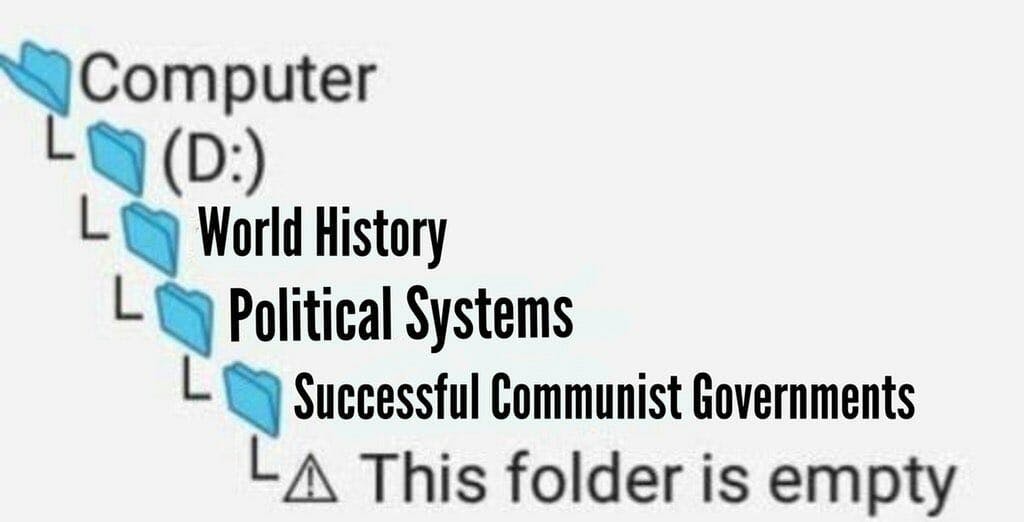 communism folder is empty meme