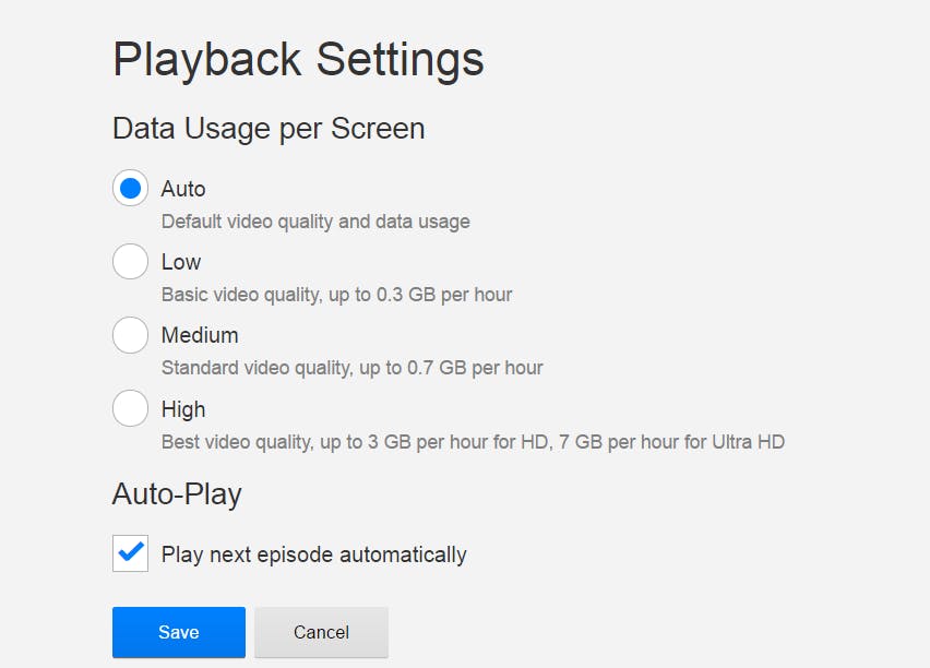 How much data does Netflix use