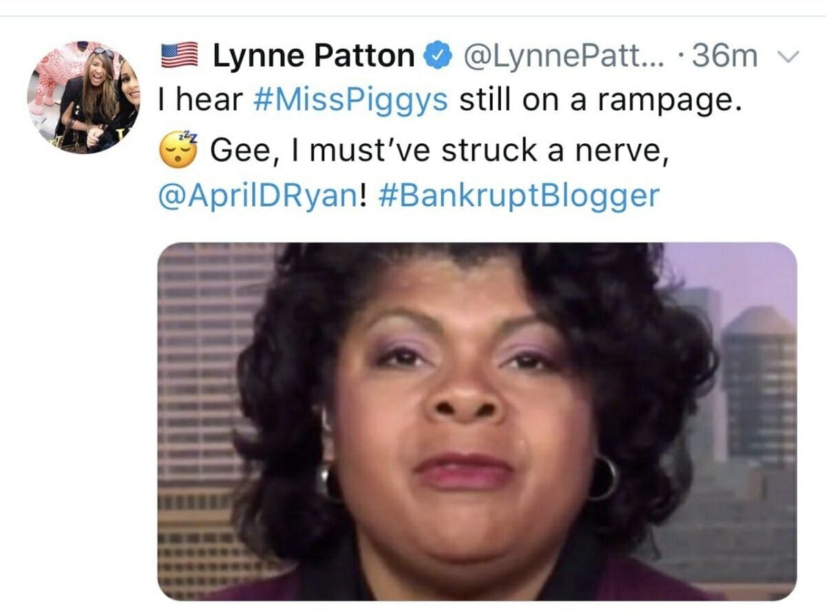 Lynne Patton calls April D. Ryan 'Miss Piggy.'