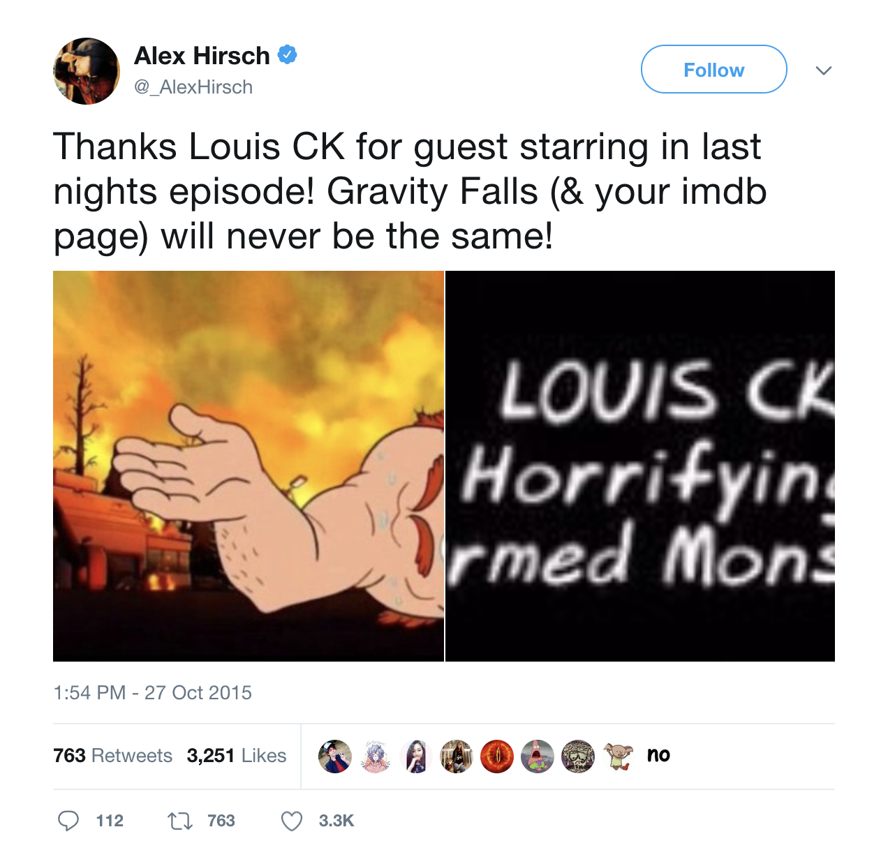 alex hirsch twitter louis ck