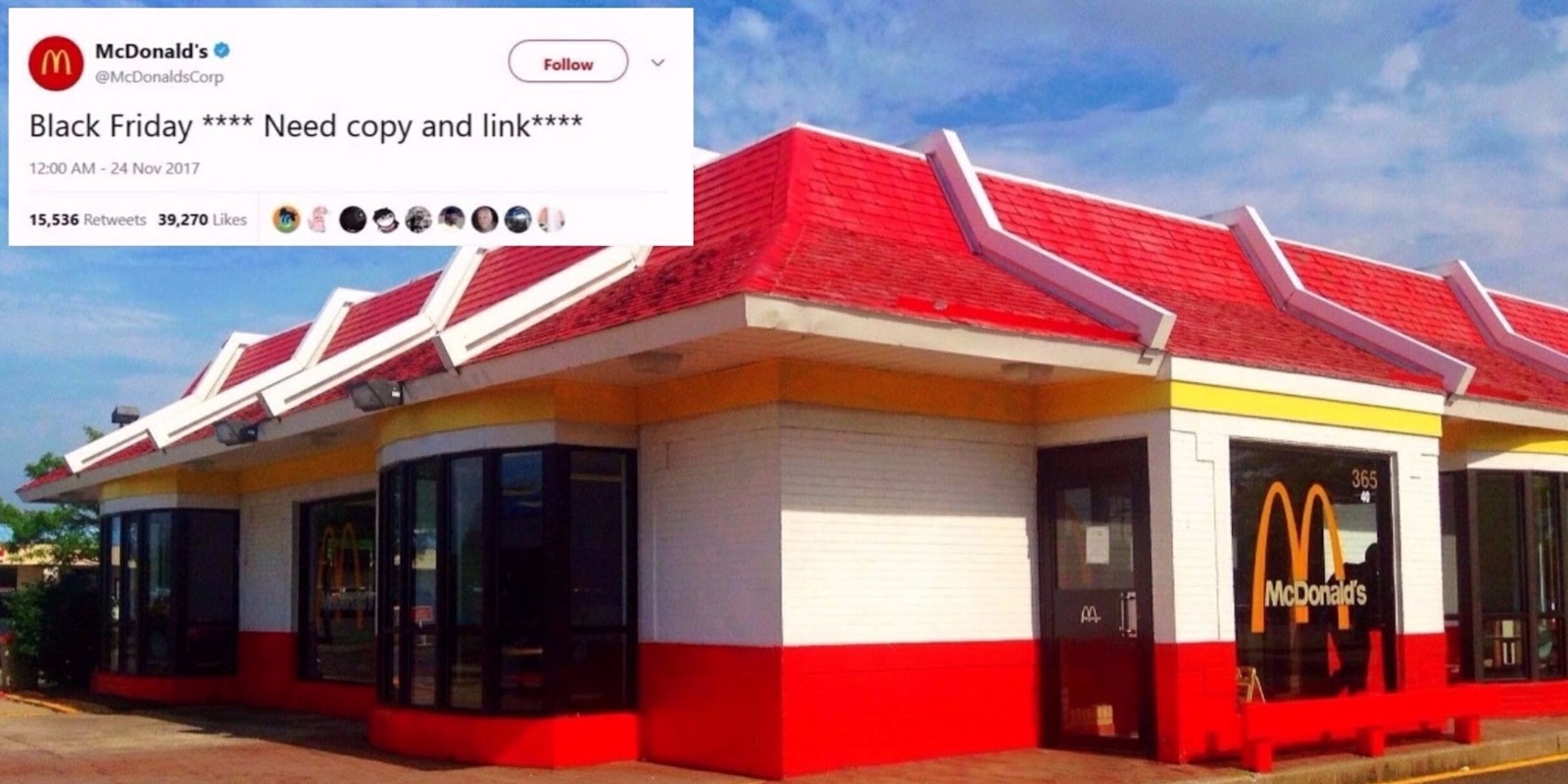 McDonald's Wendy's tweet