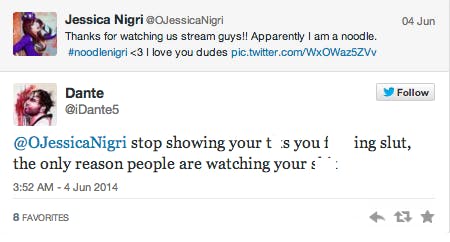Jessica Nigri Twitter Trolls Sexism Gaming Geek Girls