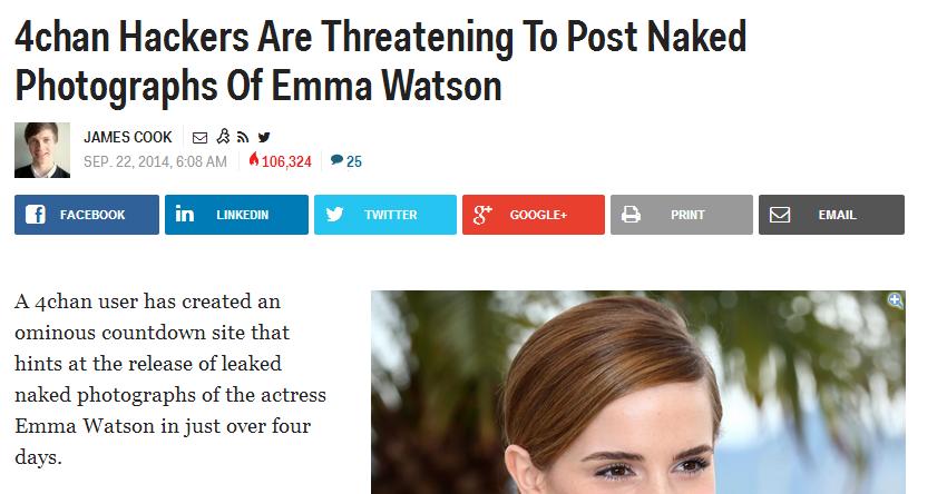 Business Insider 4chan Emma Watson