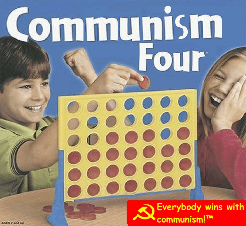 communism four connect four meme