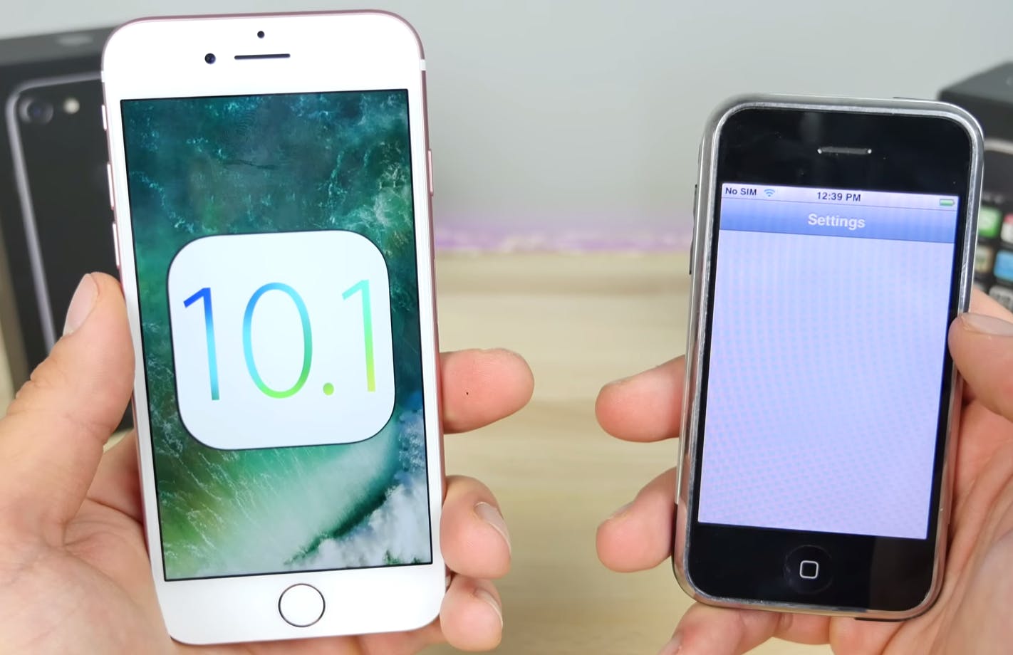 apple smartphone comparison: iPhone 7 vs iPhone 2G: