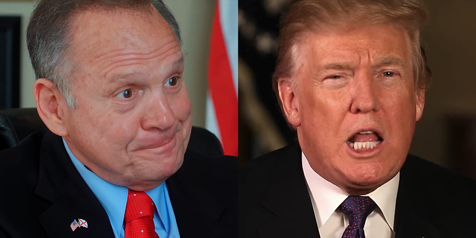 Roy Moore and Donald Trump