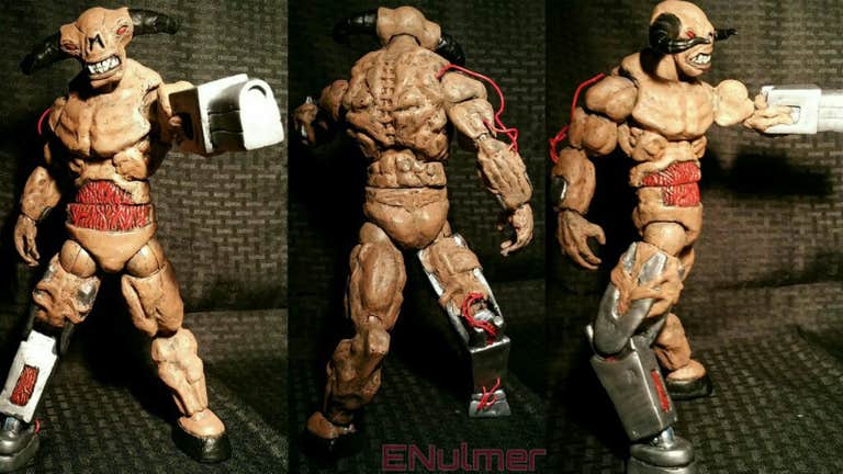 These handcrafted DOOM action figures will blow you away