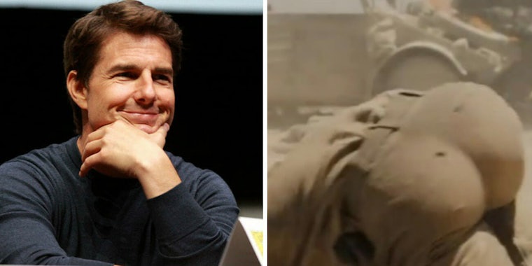 Tom Cruise fake butt controversy