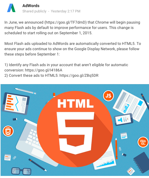 flash not working on chrome 2015