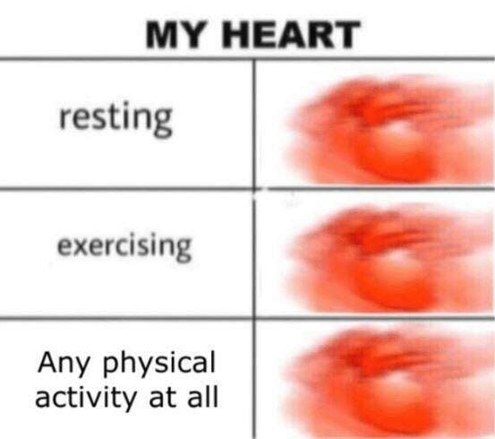 expanding heart meme any exercise at all