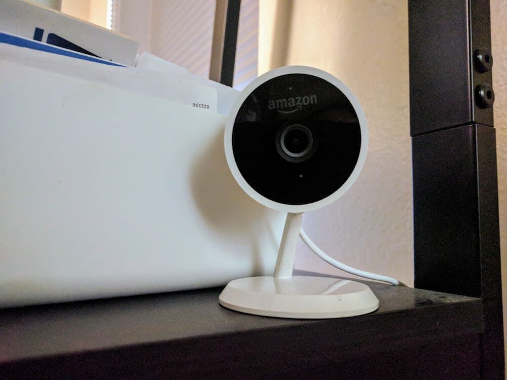 Amazon Cloud Cam on desk