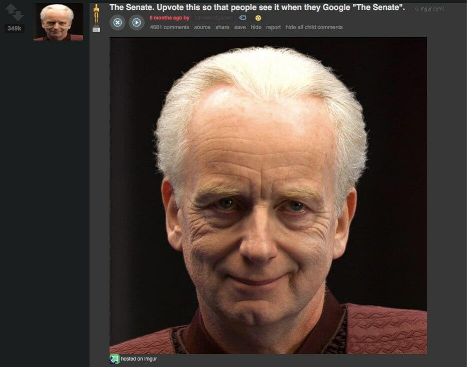 reddit top post 2017 palpatine star wars senate