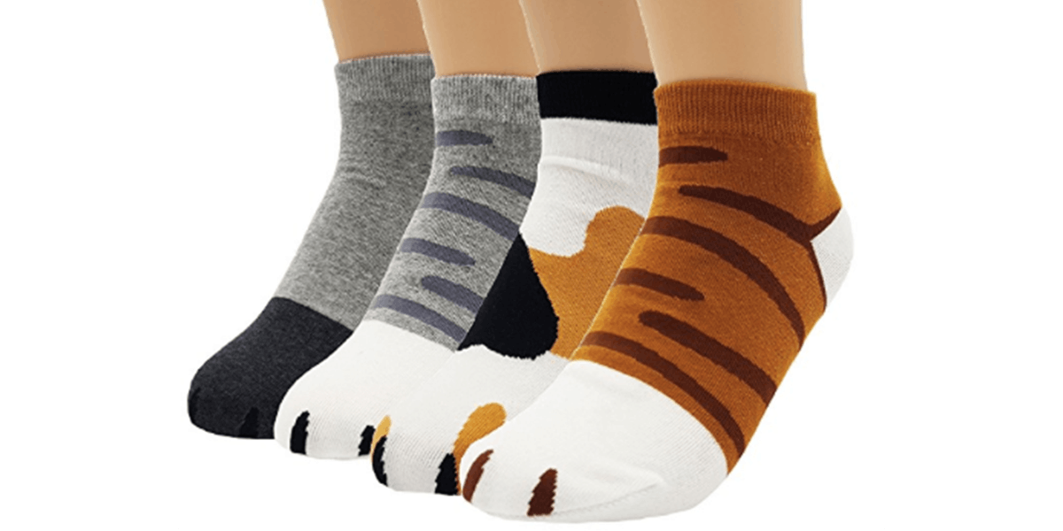 These cat paw socks are so cute you'll never want to take them off