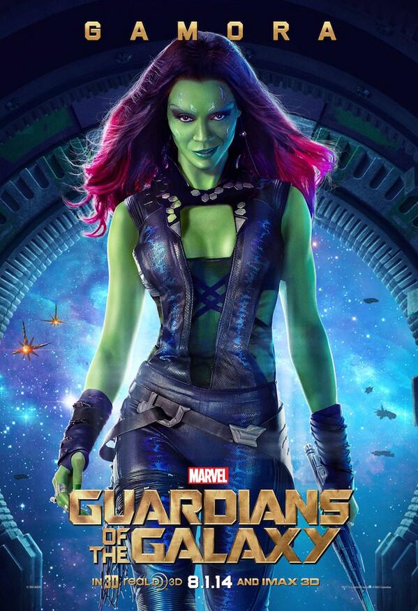 Guardians of the Galaxy, Gamora poster. 