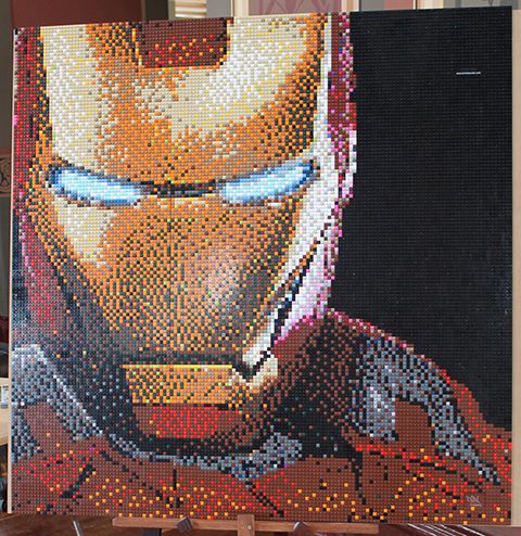 Lego dots iron online man