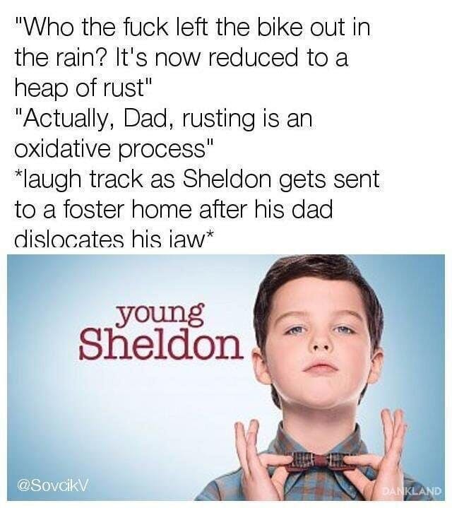 young sheldon rusting meme