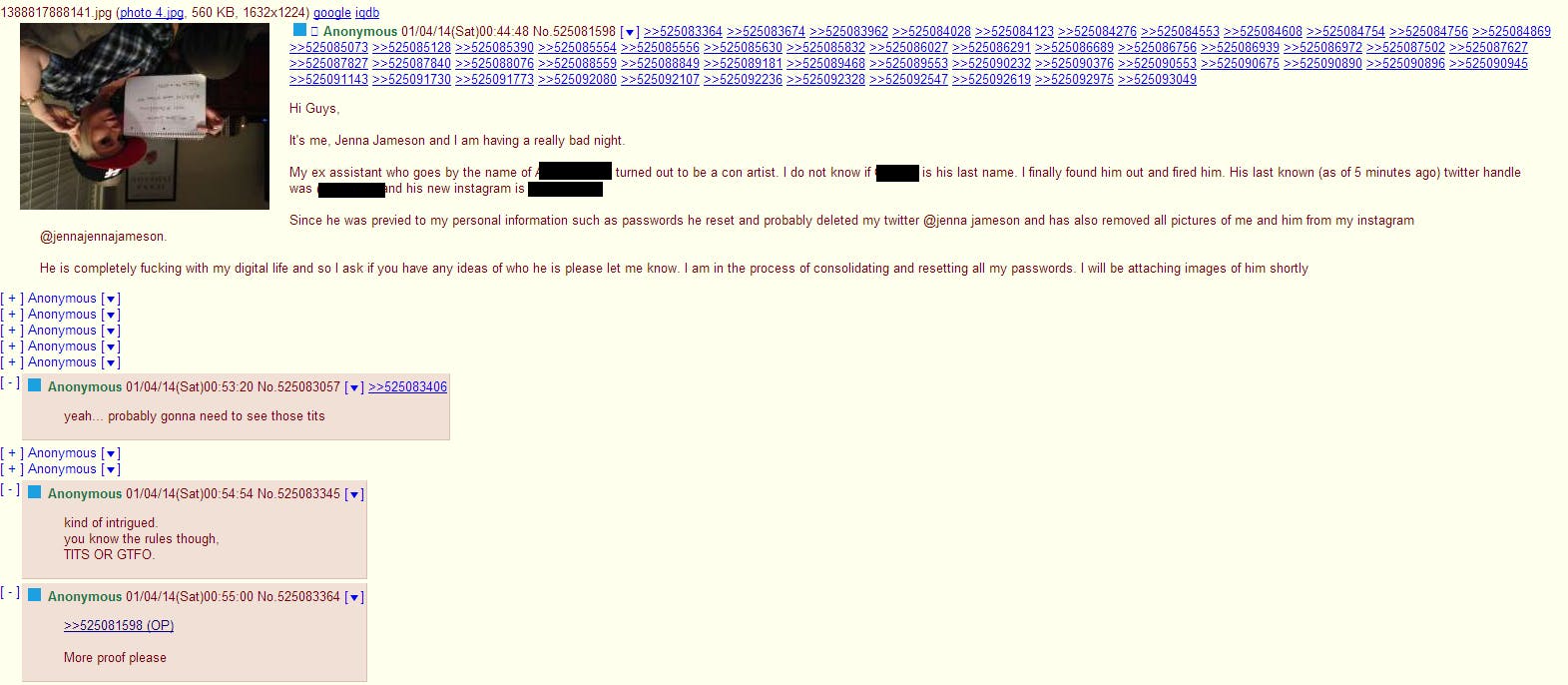 Or 4chan gtfo tits Wikipedia:Reference desk/Archives/Miscellaneous/2009