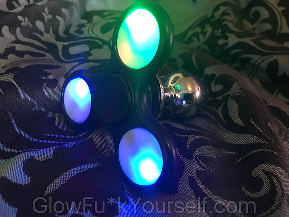 led fidget spinner butt plug