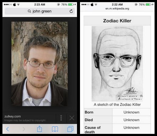 Wikipedia wants you to believe that John Green is the Zodiac Killer