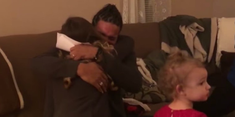 On Christmas Eve, an 18-year-old asked her stepdad to be her stepfather after 14 years.