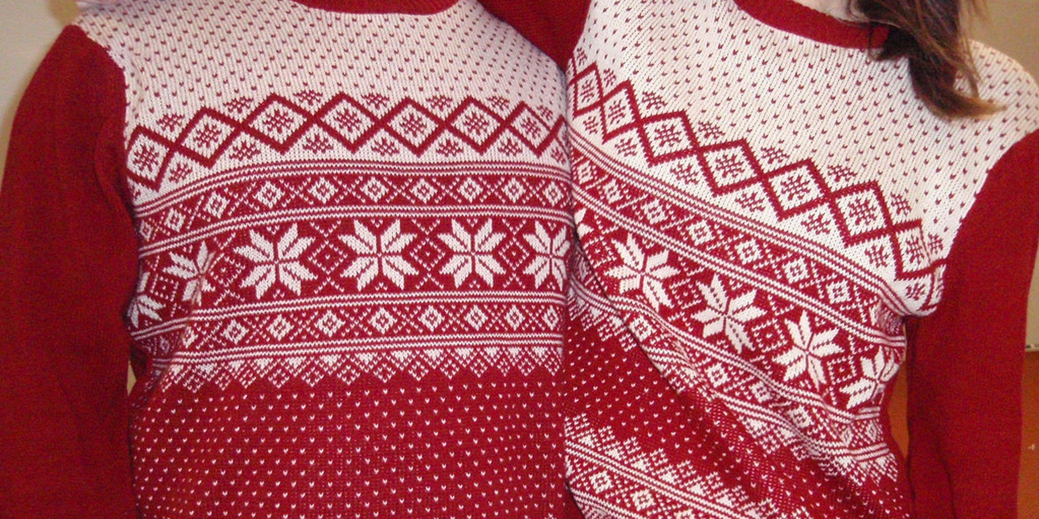 christmas sweater with breast cut out