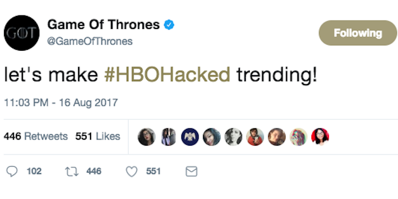 game of thrones twitter hack ourmine social media