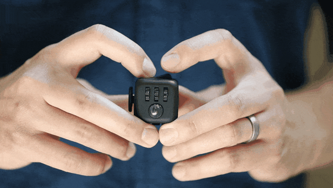 fidget spinner history: the Fidget Cube