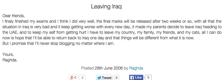 Leaving Iraq