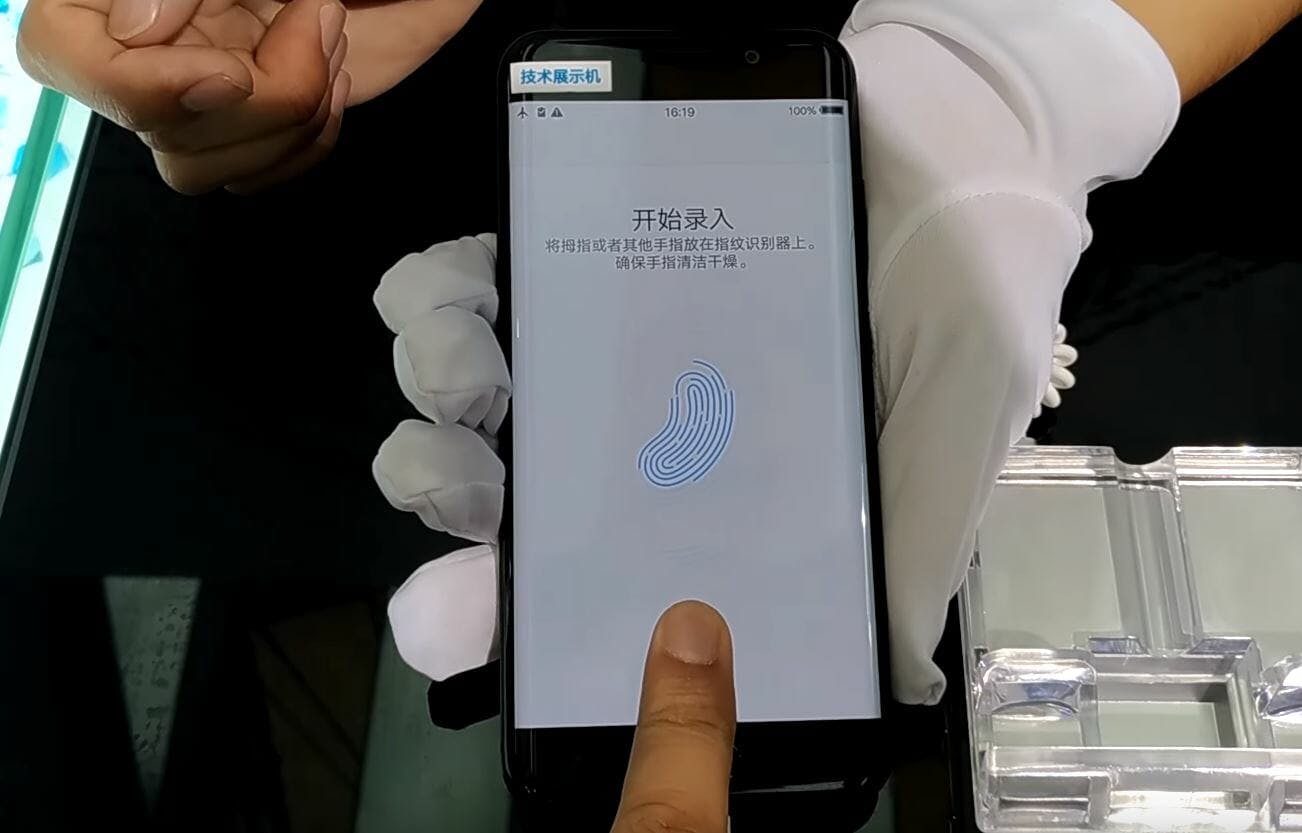 embedded fingerprint sensor smartphone
