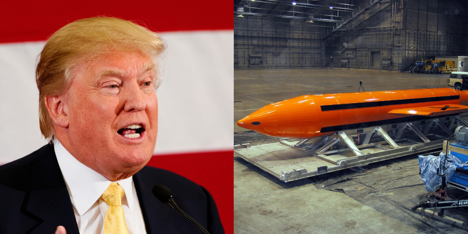 Donald Trump and MOAB Bomb