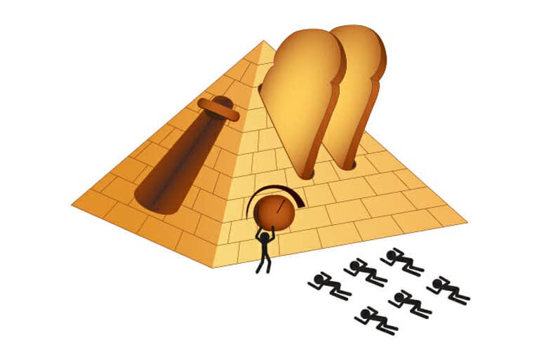 great pyramids as giant toaster