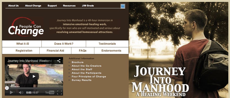Journey Into Manhood Gay Conversion Therapy