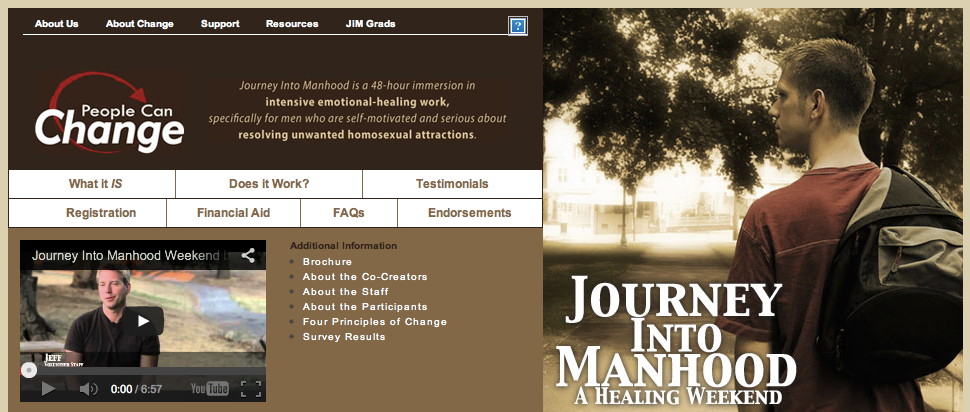 Journey Into Manhood Gay Conversion Therapy