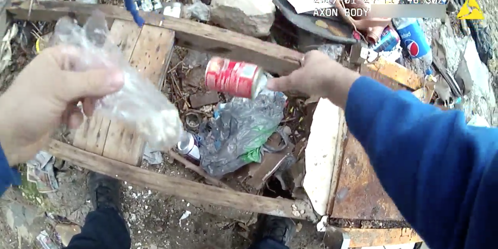 A Baltimore Police Officer Allegedly Planting Drugs