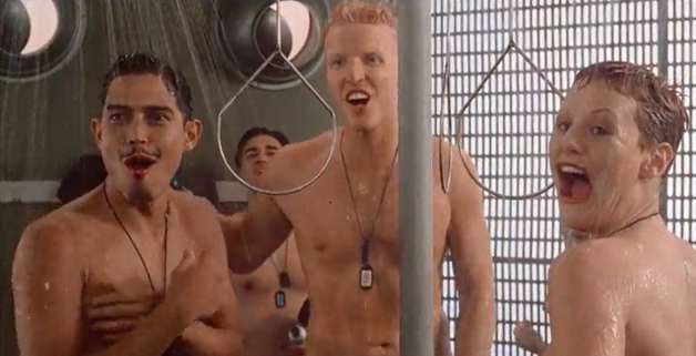 starship troopers nude shower scene