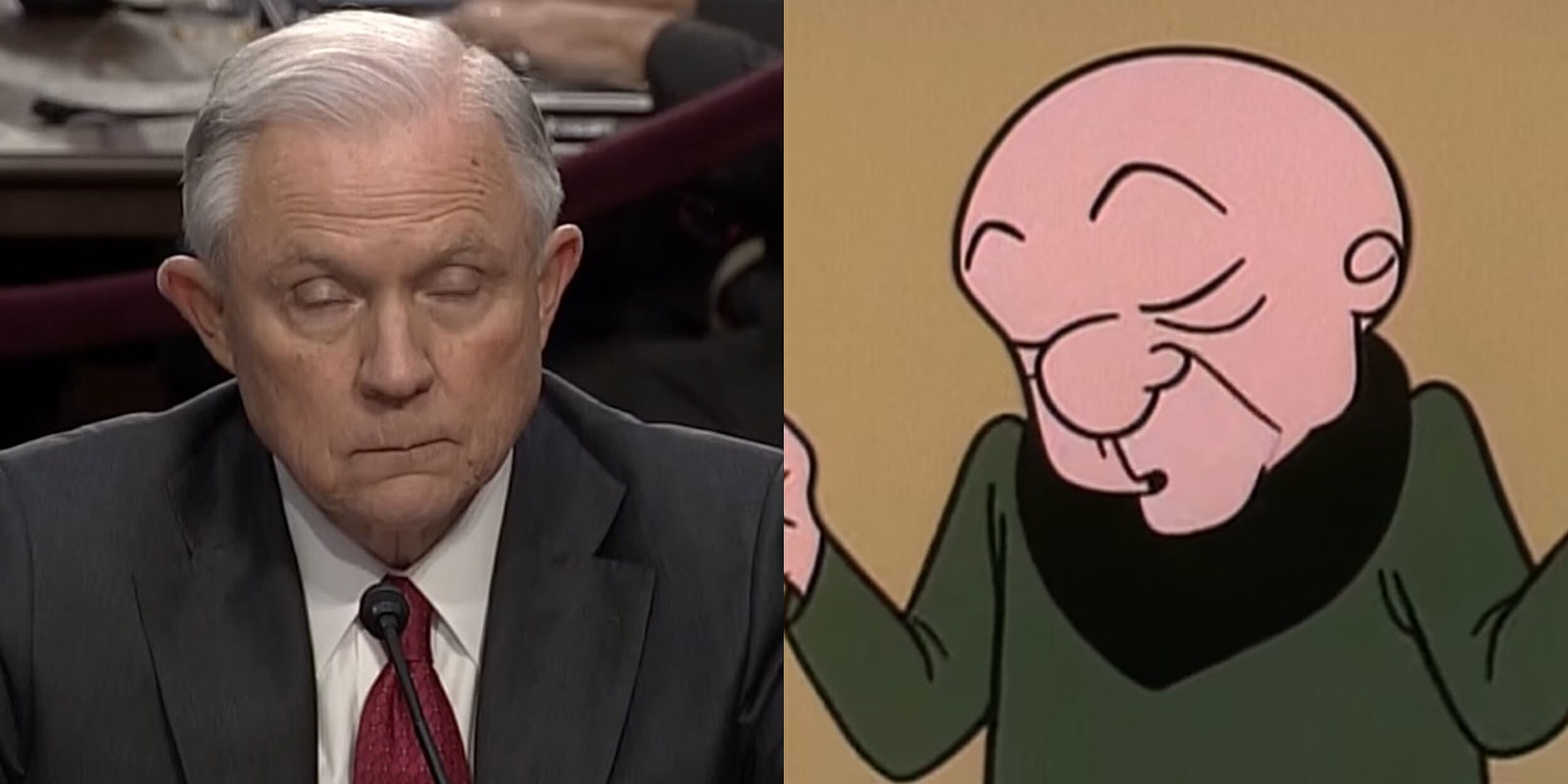 Jeff Sessions and Mr Magoo