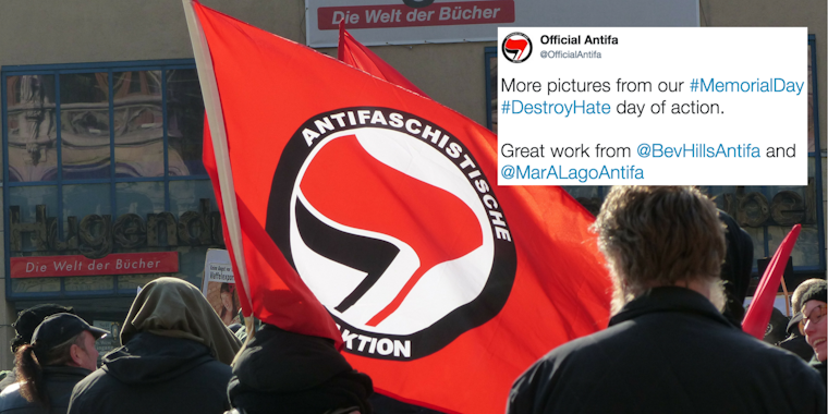 A fake Twitter account for antifascists